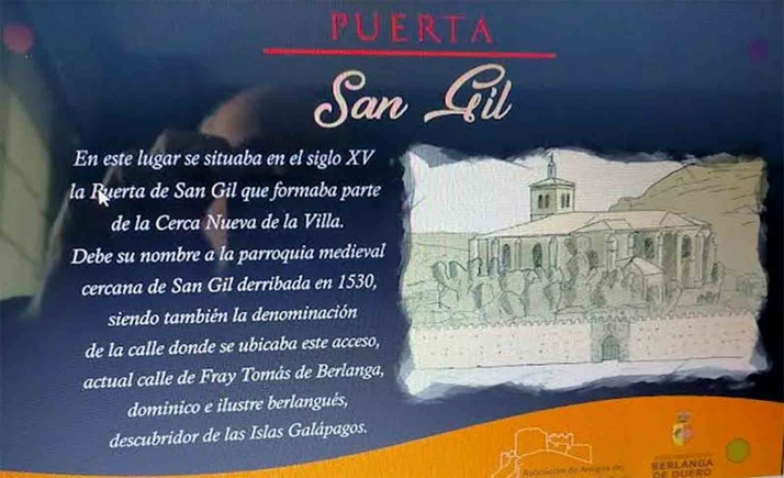 Amigos del Castillo de Berlanga trabajan en señalizar la ubicación de los templos desaparecidos