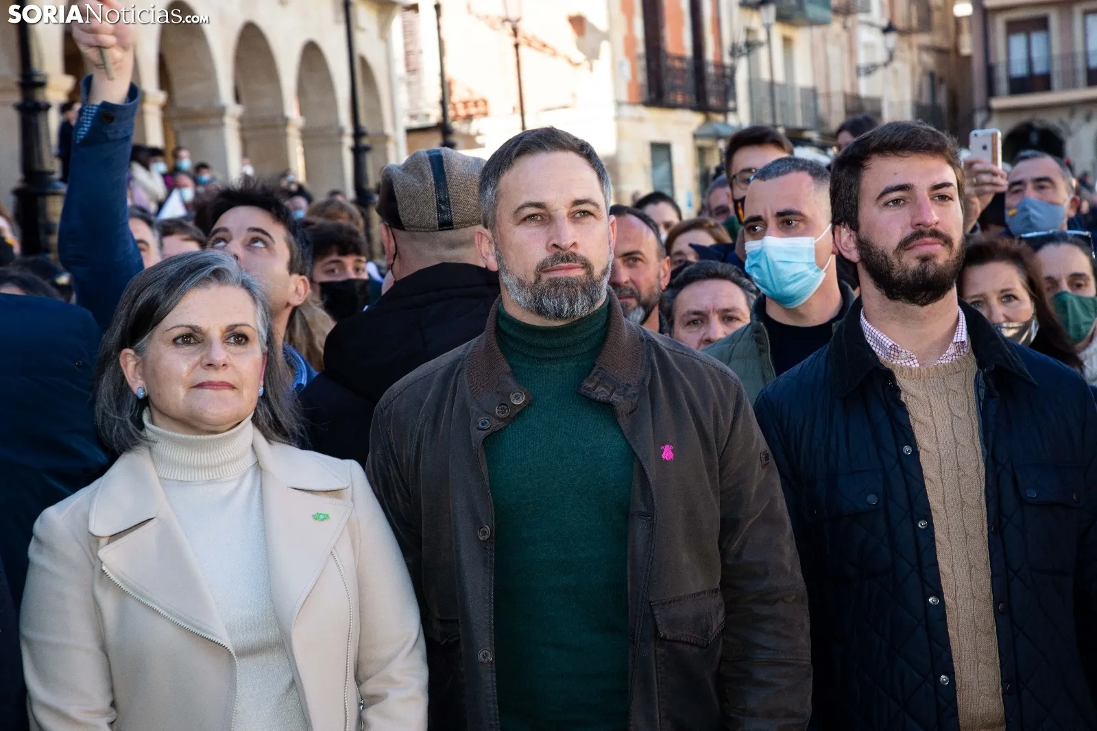 Foto 2 - Santiago Abascal en Soria: &ldquo;Le he dicho a Ma&ntilde;ueco que es un progre&rdquo;