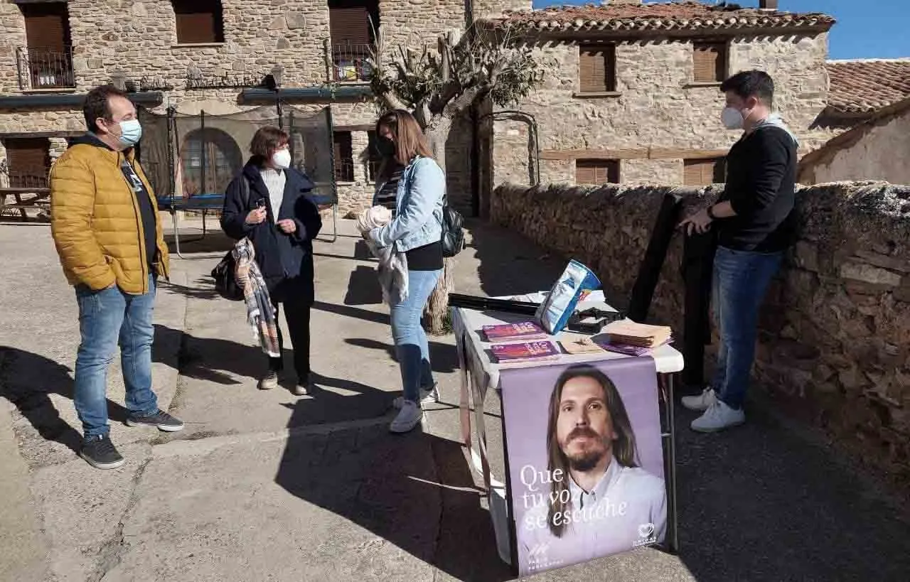 Unidas Podemos visita el Moncayo defendiendo el medio ambiente y los servicios públicos