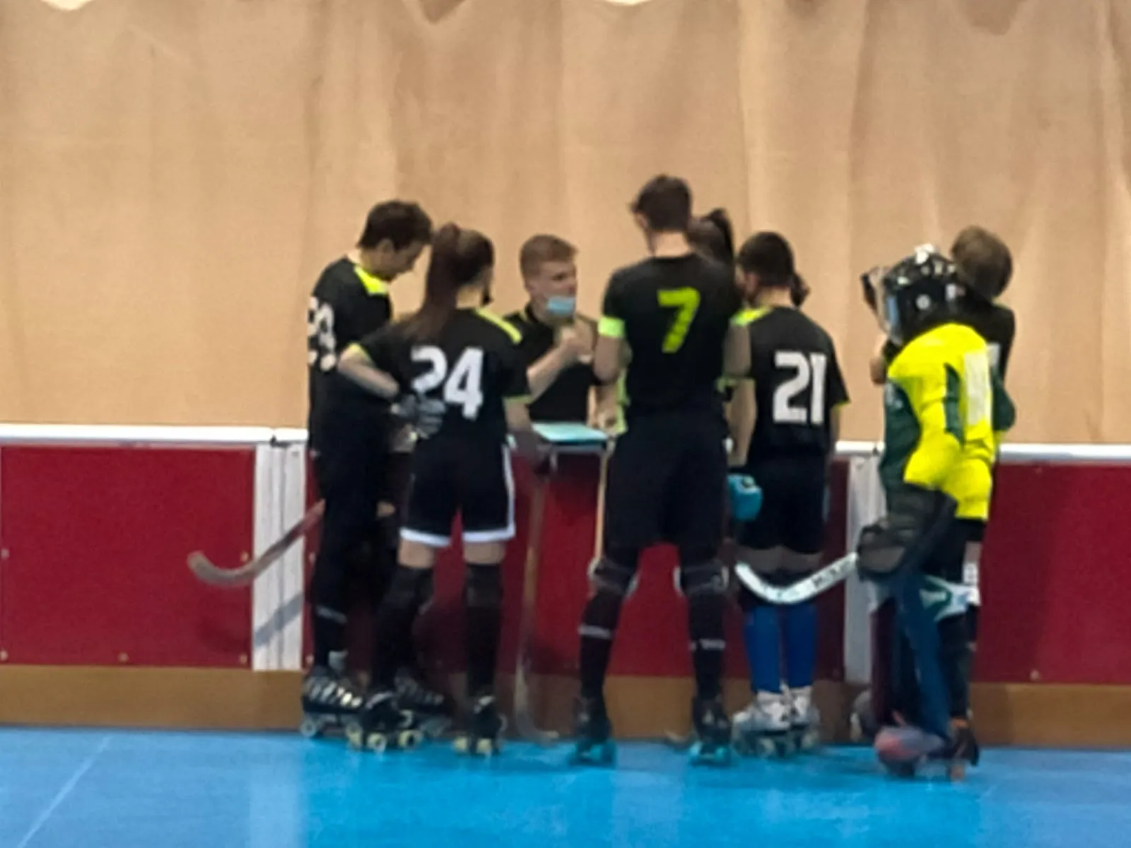 Una imagen de la jornada de hockey este fin de semana. /LNGC