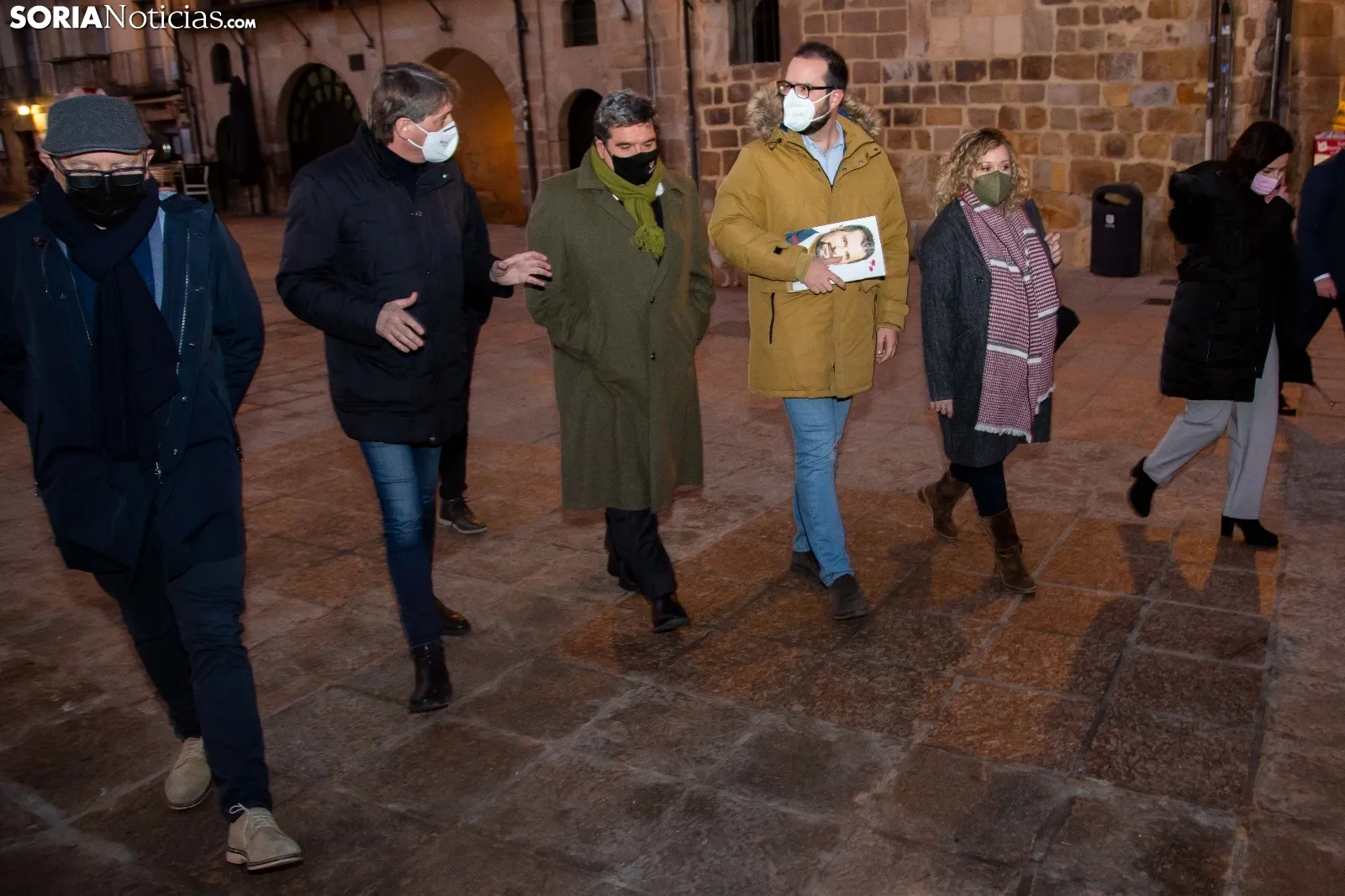 Visita de José Luis Escrivá a la capital soriana. /María Ferrer