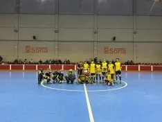 Una imagen de la jornada de hockey este fin de semana. /LNGC