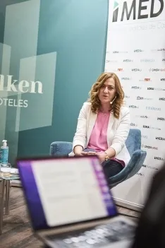 Encuentro de la socialista Virginia Barcones con IMEDIACyL