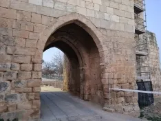 Una imagen de las actuaciones en la muralla de Almazán. /AA