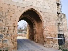 Una imagen de las actuaciones en la muralla de Almazán. /AA