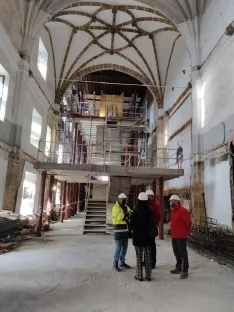 Visita del alcalde a las obras de Santa Clara. SN