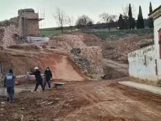 Una imagen de las actuaciones en la muralla de Almazán. /AA