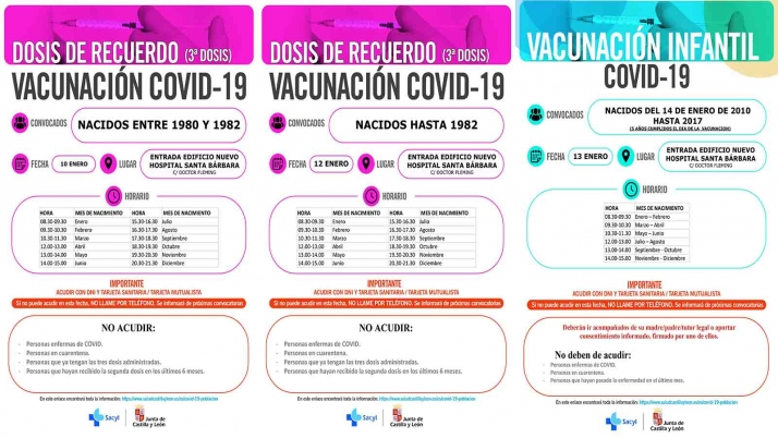 Así será en Soria la vacunación con tercera dosis a los mayores de 40 años la próxima semana