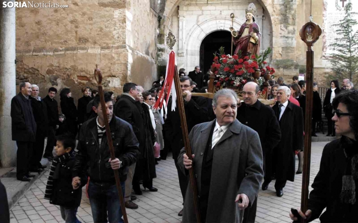 Procesión de San Blas en la localidad, antes de la pandemia. /SN