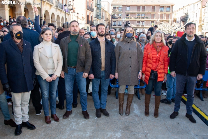 Galería: Primer encuentro multitudinario de la campaña electoral en Soria con Abascal de protagonista