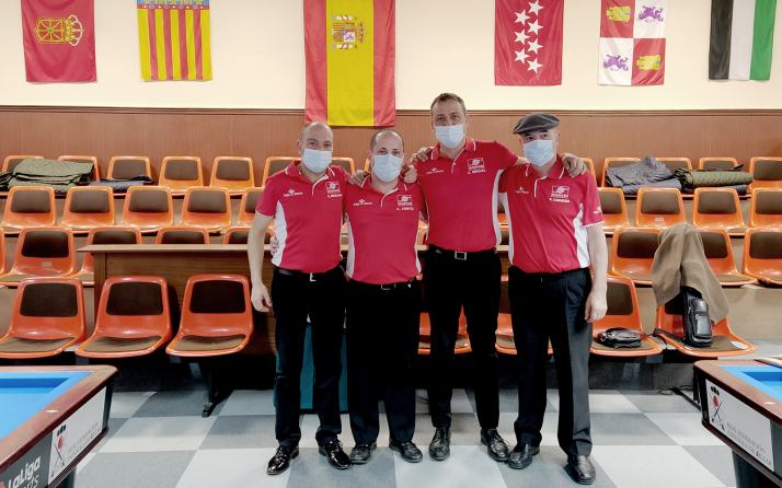 El C.A. Numancia de billar gana y sale del descenso