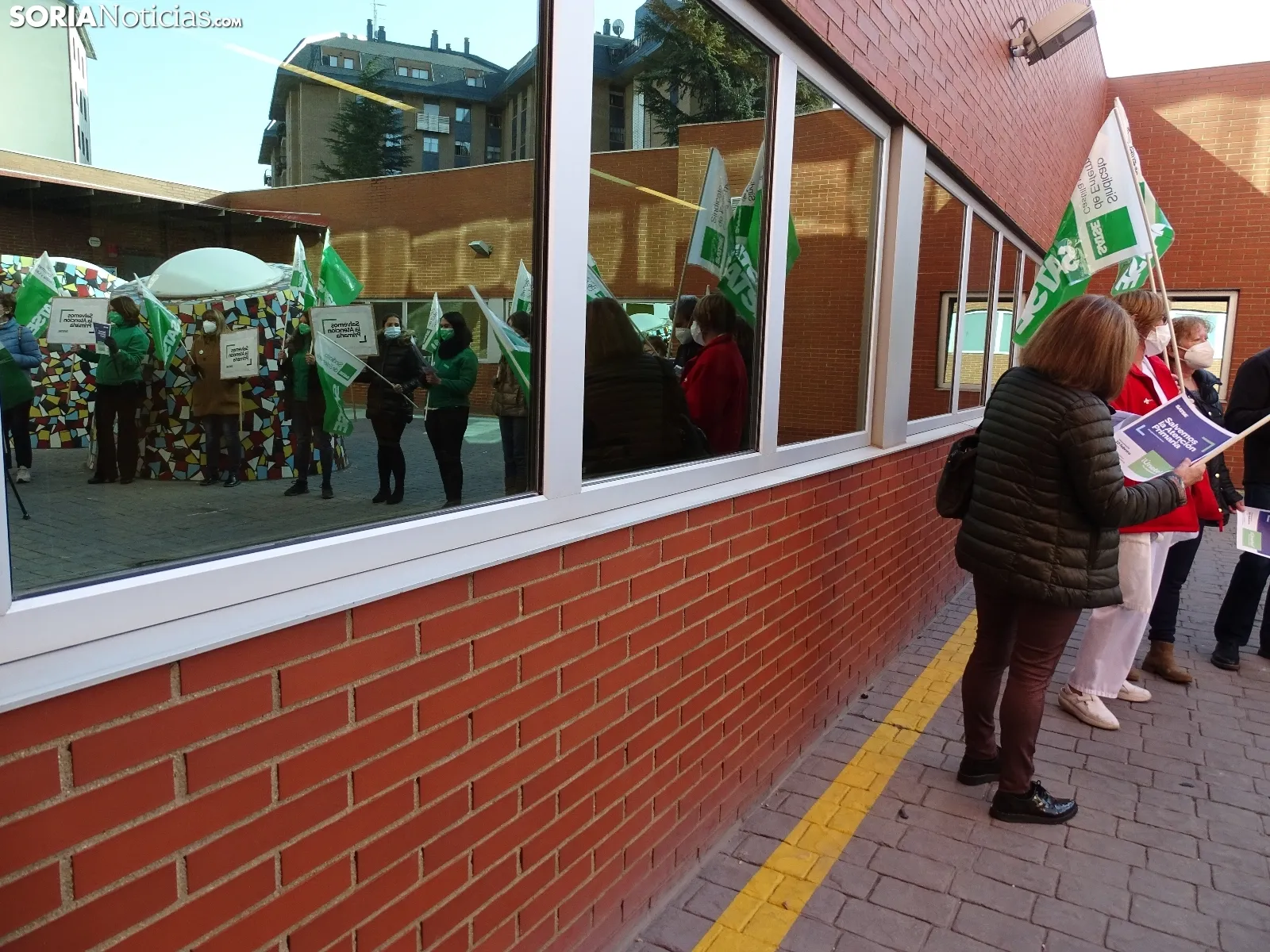 Una imagen de la concentración hoy. /SN