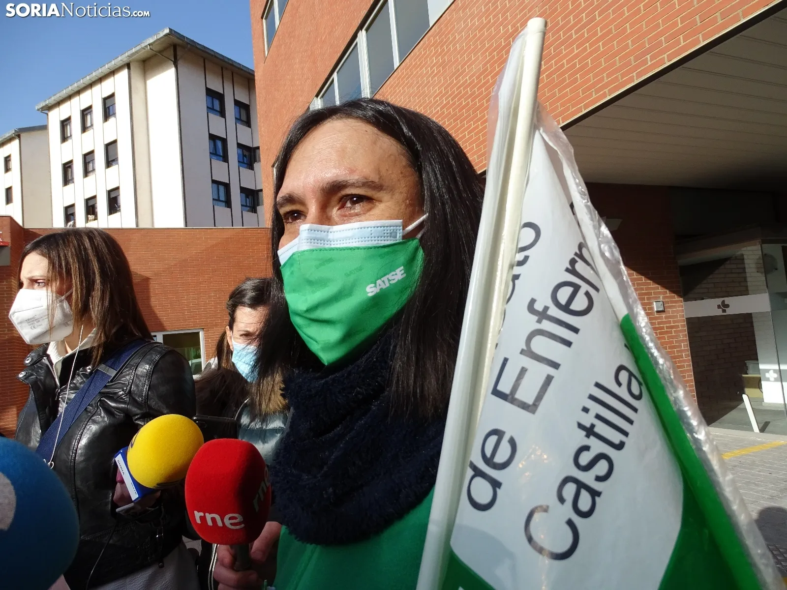 Una imagen de la concentración hoy. /SN