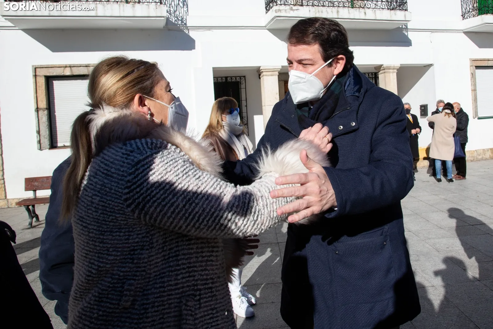 Mañueco ha visitado San Leonardo de Yagüe y Cabrejas del Pinar. 