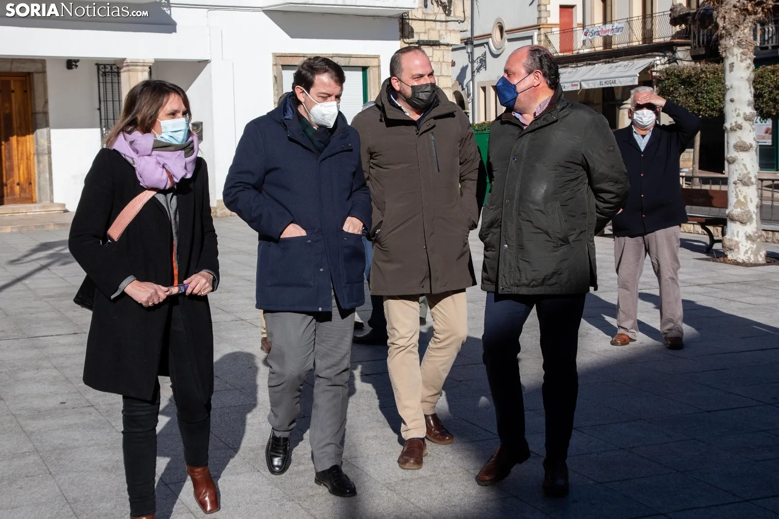 Mañueco ha visitado San Leonardo de Yagüe y Cabrejas del Pinar. 