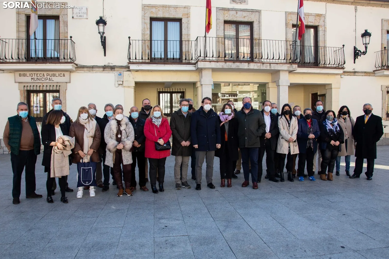 Mañueco ha visitado San Leonardo de Yagüe y Cabrejas del Pinar. 