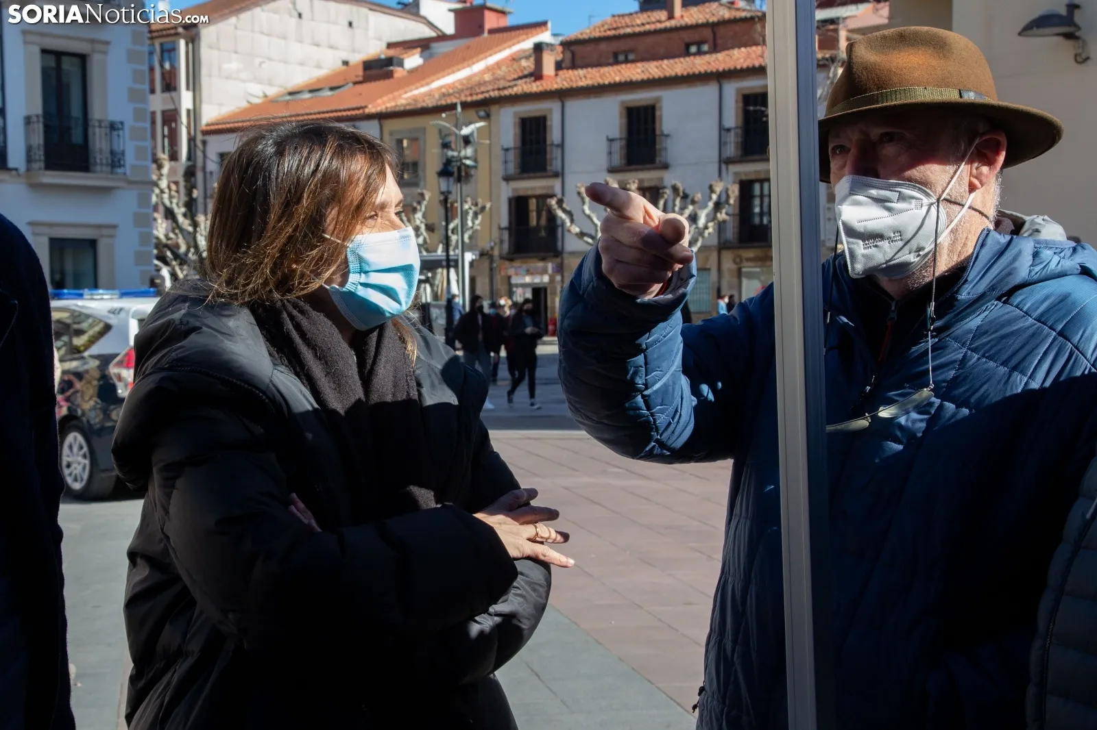 El PP hace campaña en Soria capital. /María Ferrer