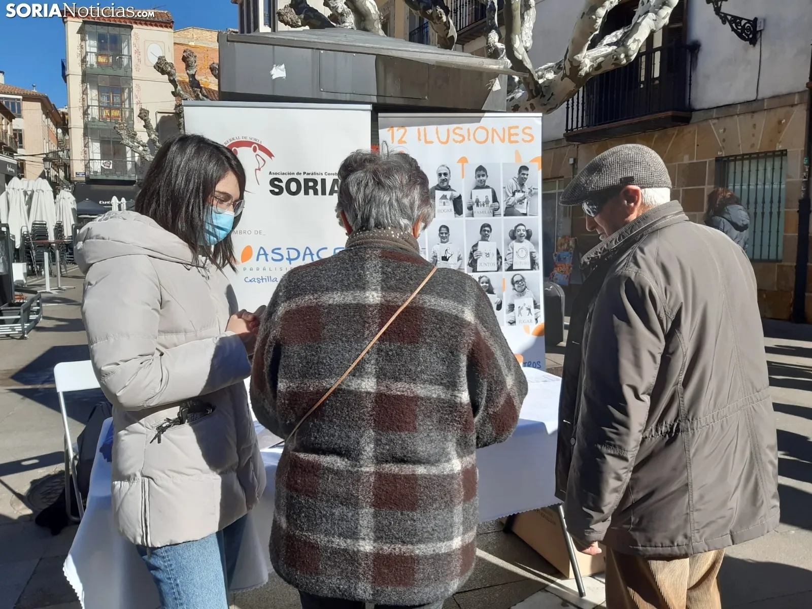 Acción de Aspace Soria en el centro de la capital. 