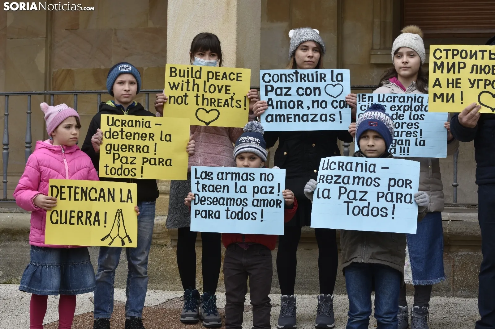 Manifestación contra la guerra en Ucrania