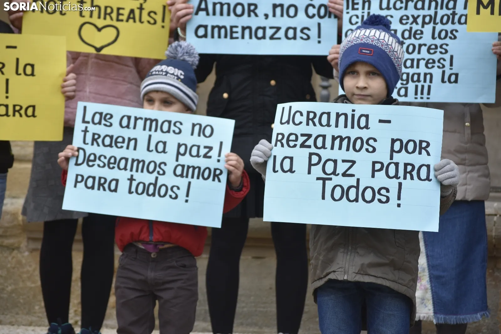 Manifestación contra la guerra en Ucrania