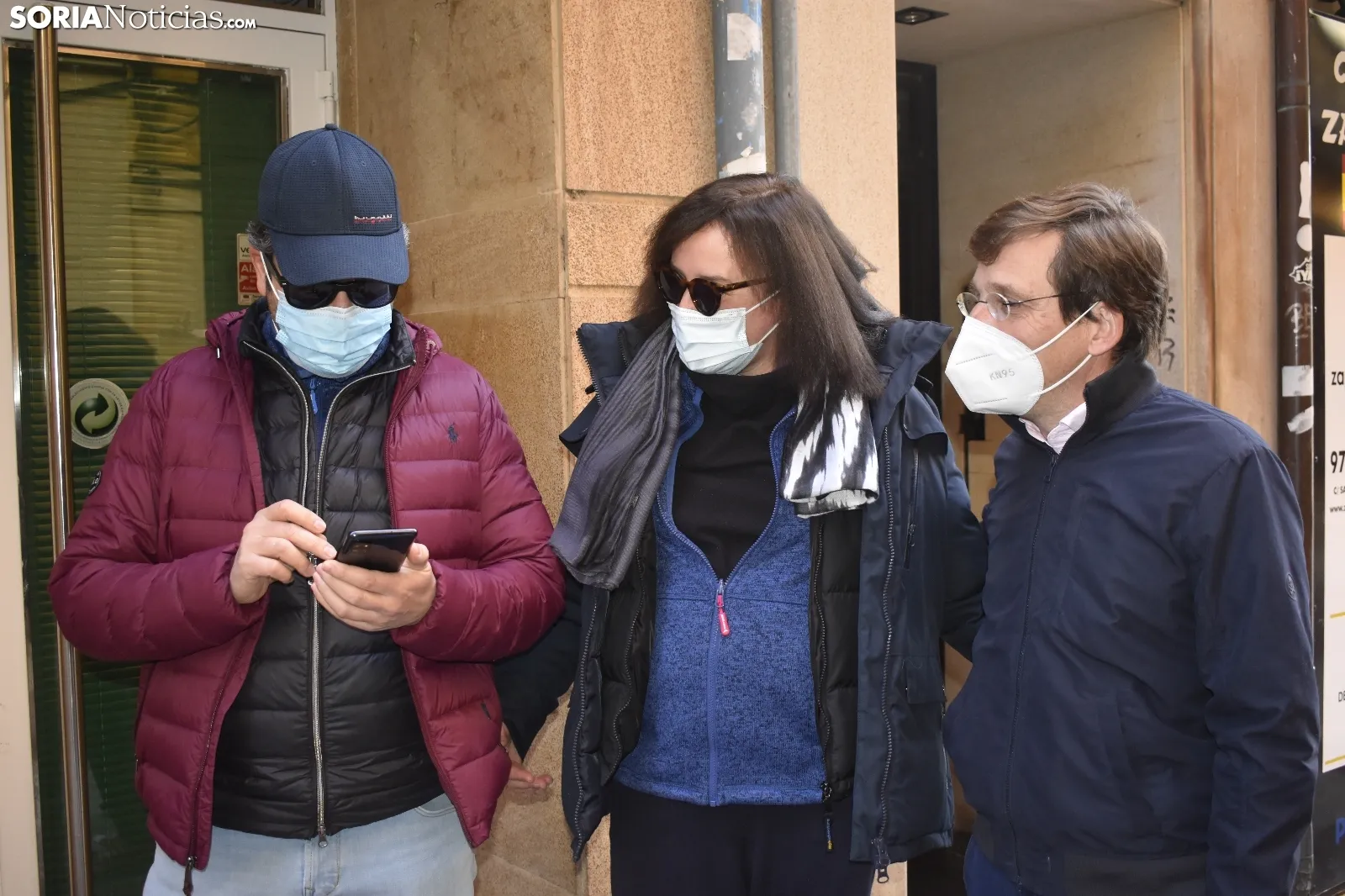 Almeida apoya al PP de Soria en la campaña electoral. 