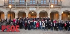 Una imagen de la presencia de Pedro Sánchez hoy en la capital. /Julián García