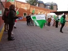 Una imagen de la concentración hoy. /SN