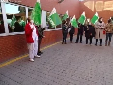 Una imagen de la concentración hoy. /SN