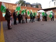 Una imagen de la concentración hoy. /SN