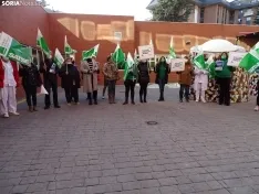 Una imagen de la concentración hoy. /SN
