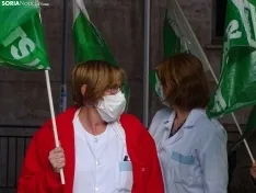 Una imagen de la concentración hoy. /SN