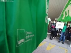 Una imagen de la concentración hoy. /SN