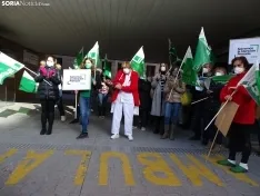Una imagen de la concentración hoy. /SN