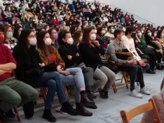 Una imagen de la actuación este domingo en el polideportivo de La Juventud. /SN