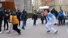 Desfile de Gigantes y Cabezudos en Soria por Carnaval.