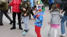 Desfile de Gigantes y Cabezudos en Soria por Carnaval.