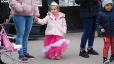 Desfile de Gigantes y Cabezudos en Soria por Carnaval.