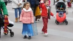 Desfile de Gigantes y Cabezudos en Soria por Carnaval.