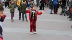 Desfile de Gigantes y Cabezudos en Soria por Carnaval.