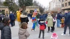 Desfile de Gigantes y Cabezudos en Soria por Carnaval.