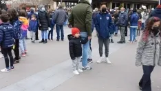 Desfile de Gigantes y Cabezudos en Soria por Carnaval.