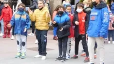 Desfile de Gigantes y Cabezudos en Soria por Carnaval.