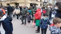 Desfile de Gigantes y Cabezudos en Soria por Carnaval.