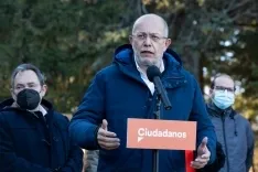 Francisco Igea en su entrevista con Soria Noticias tras un acto de Ciudadanos en la Dehesa. María Ferrer