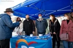El PP hace campaña en Soria capital. /María Ferrer