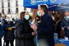 El PP hace campaña en Soria capital. /María Ferrer