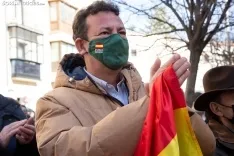 Ortega Smith apoya a Vox Soria. /María Ferrer