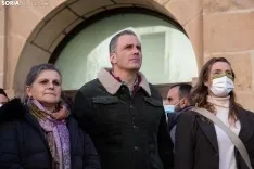 Ortega Smith apoya a Vox Soria. /María Ferrer
