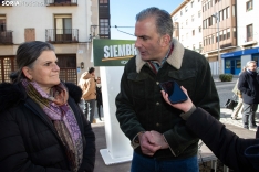 Ortega Smith apoya a Vox Soria. /María Ferrer