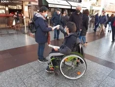 Acción de Aspace Soria en el centro de la capital. 